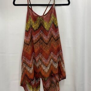 Daytrip Multicolor Chevron Tank Top